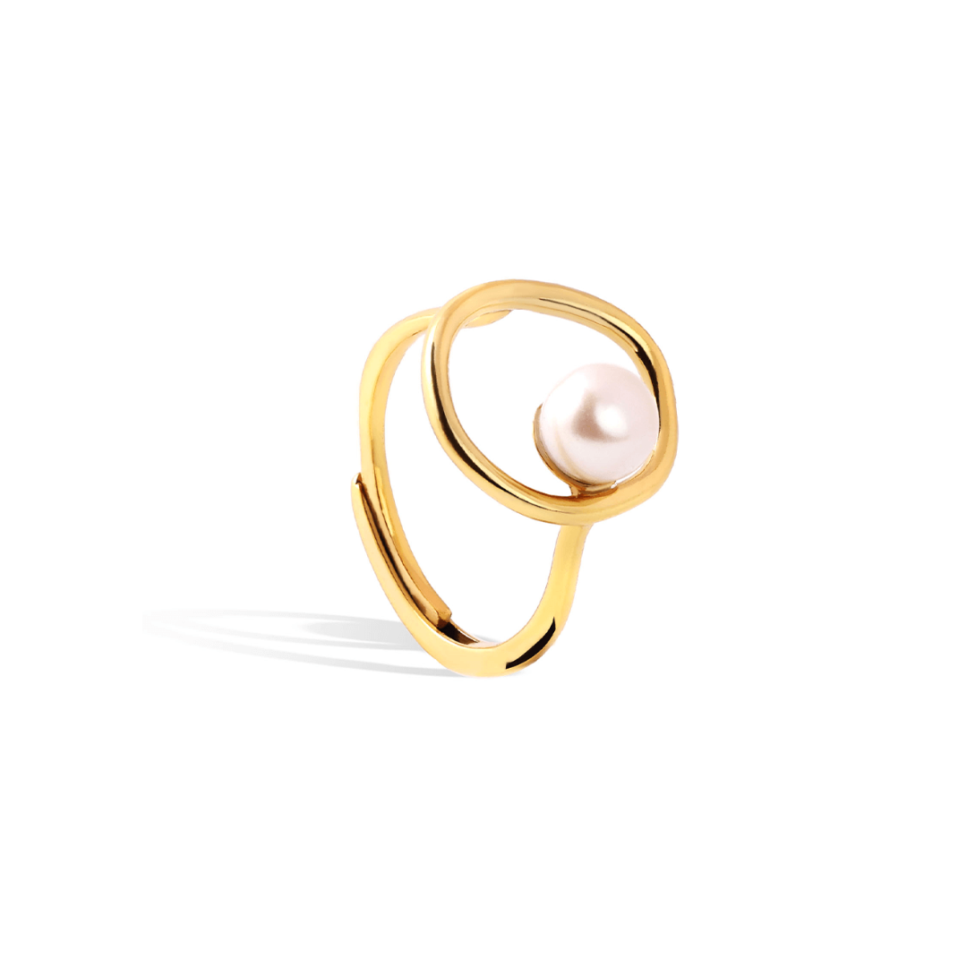Moonlit Pearl Ring