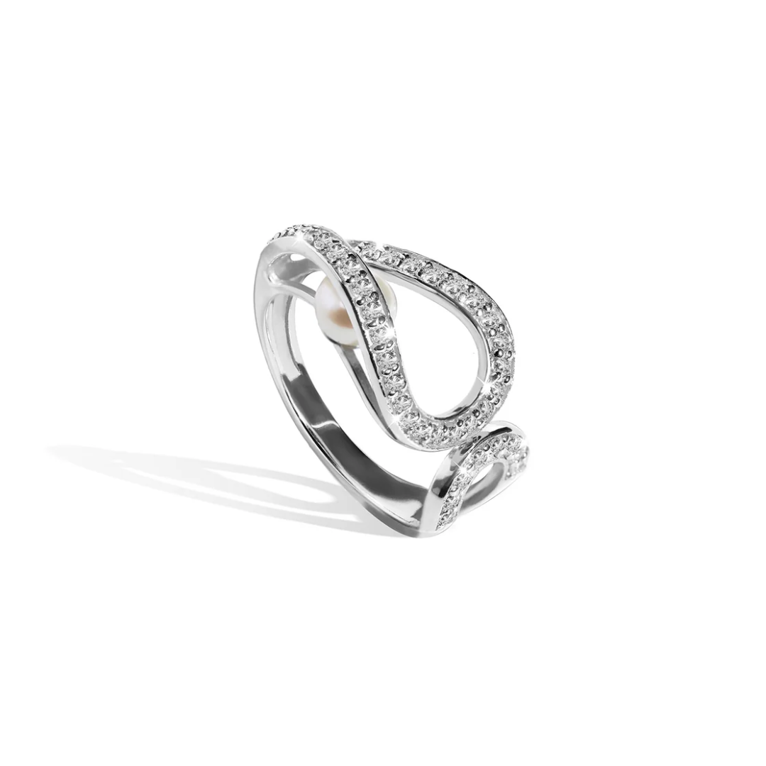 Floating Pearl Ring