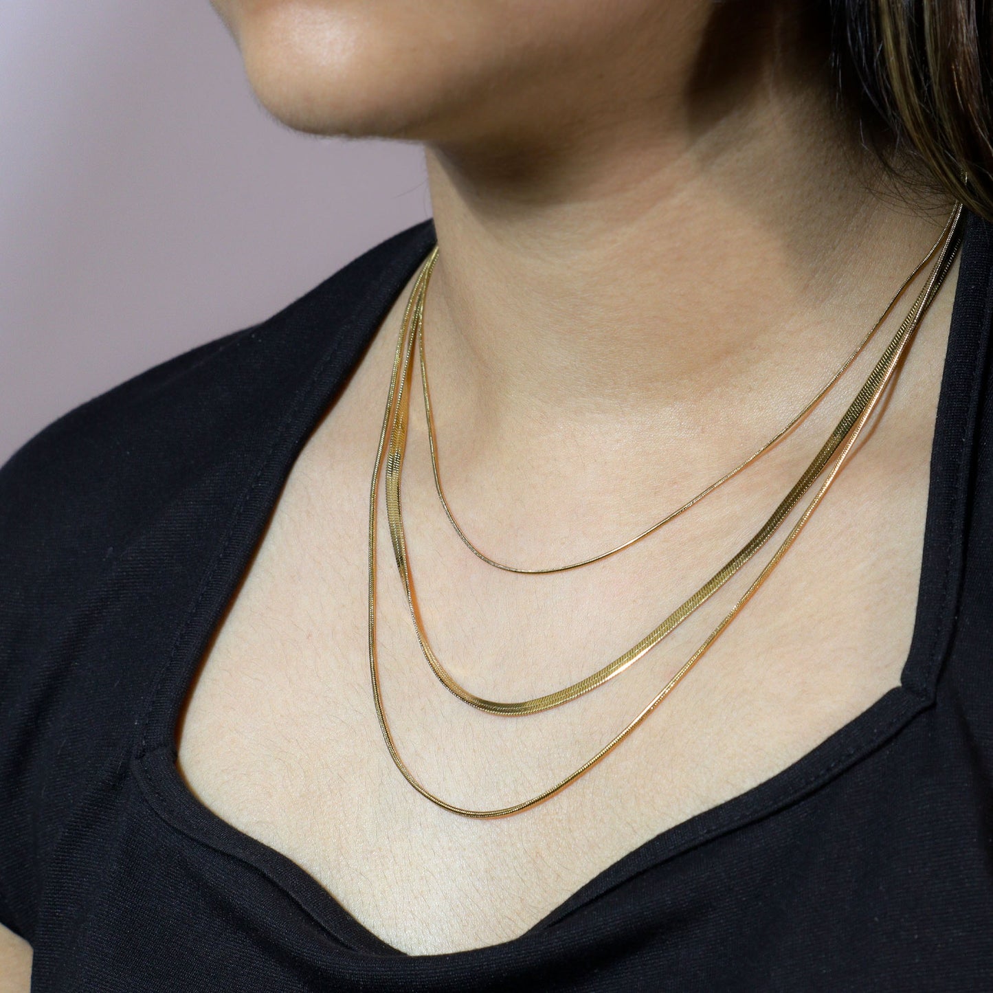 Triple Layer Rope Necklace