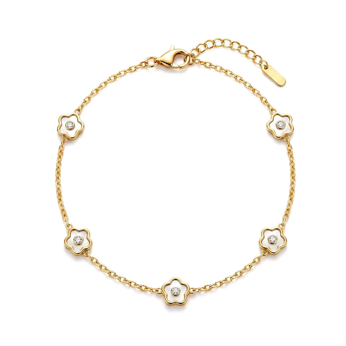 Floral Charm Bracelet