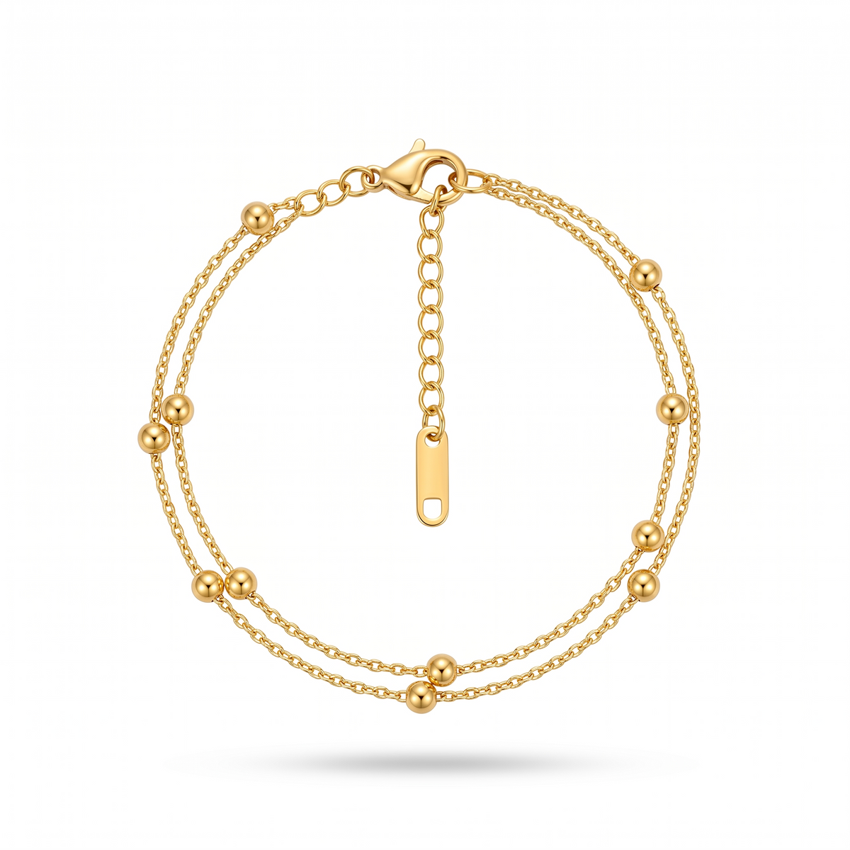 Dual Chain Gold Bracelet