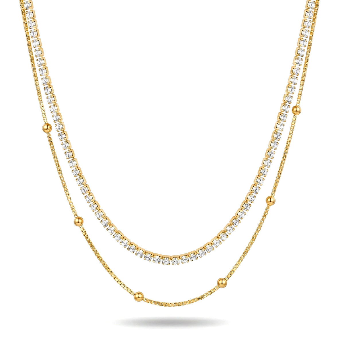 Classic Sparkle Layer Necklace