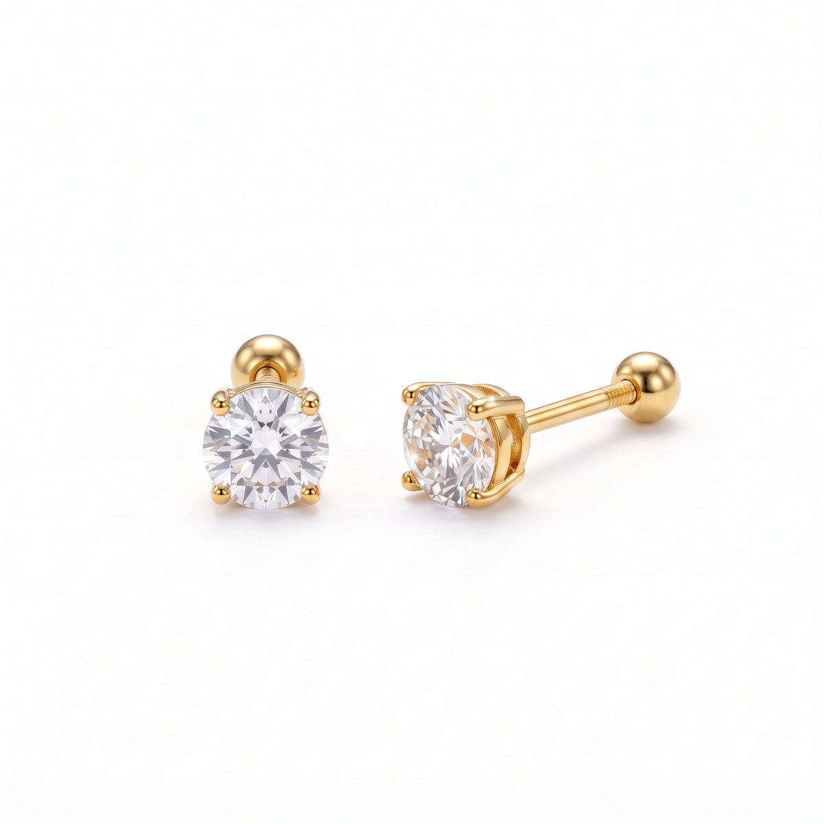 Solitaire Stone Studs- 5mm