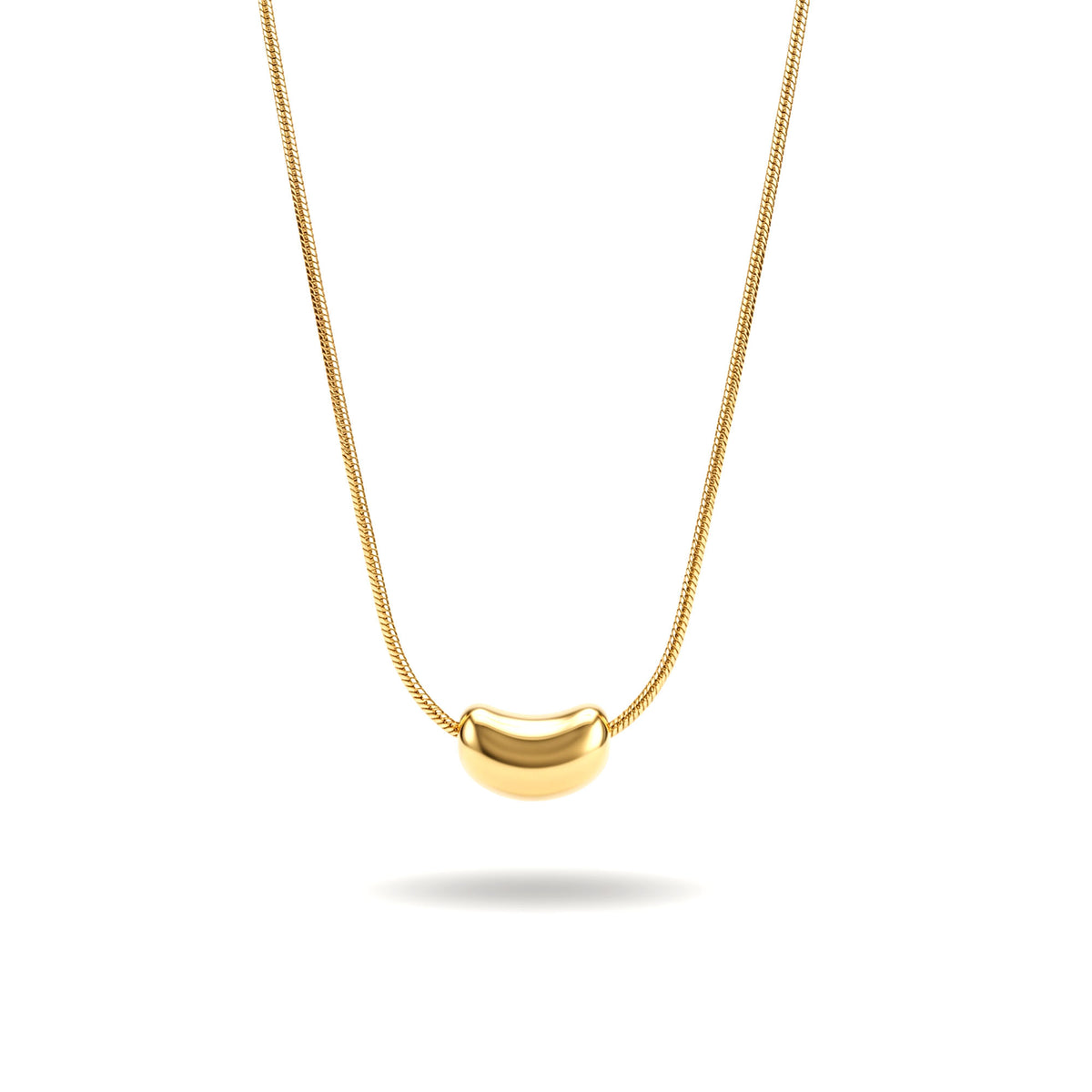 Golden Pebble Pendant