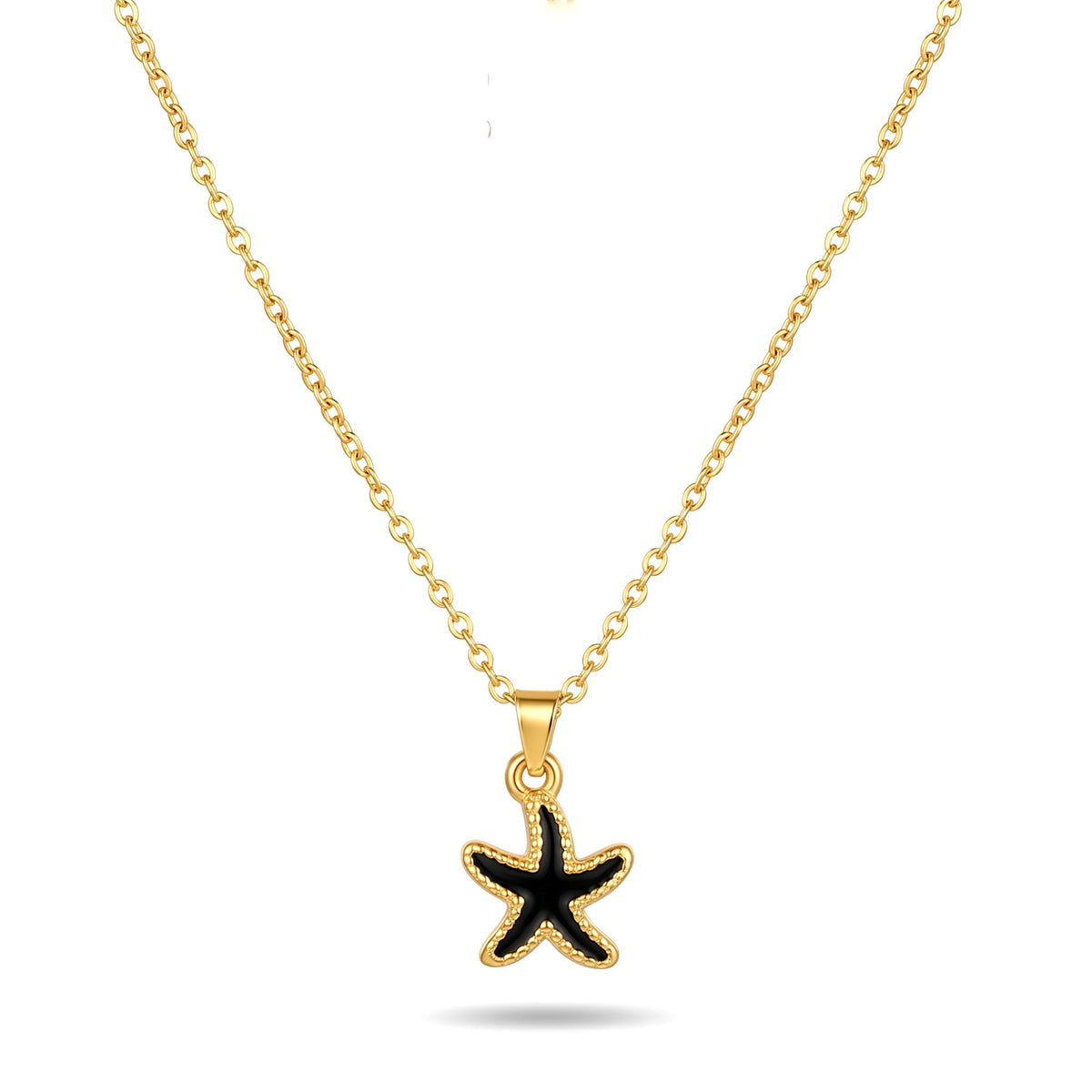 Black Starfish Necklace