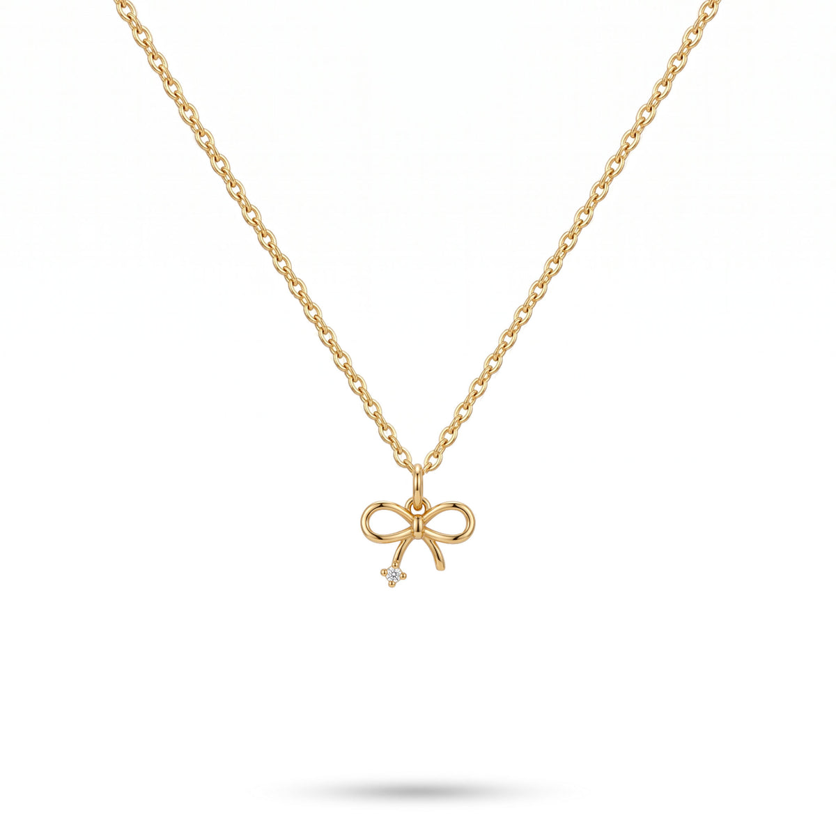 Fluid Bow Necklace