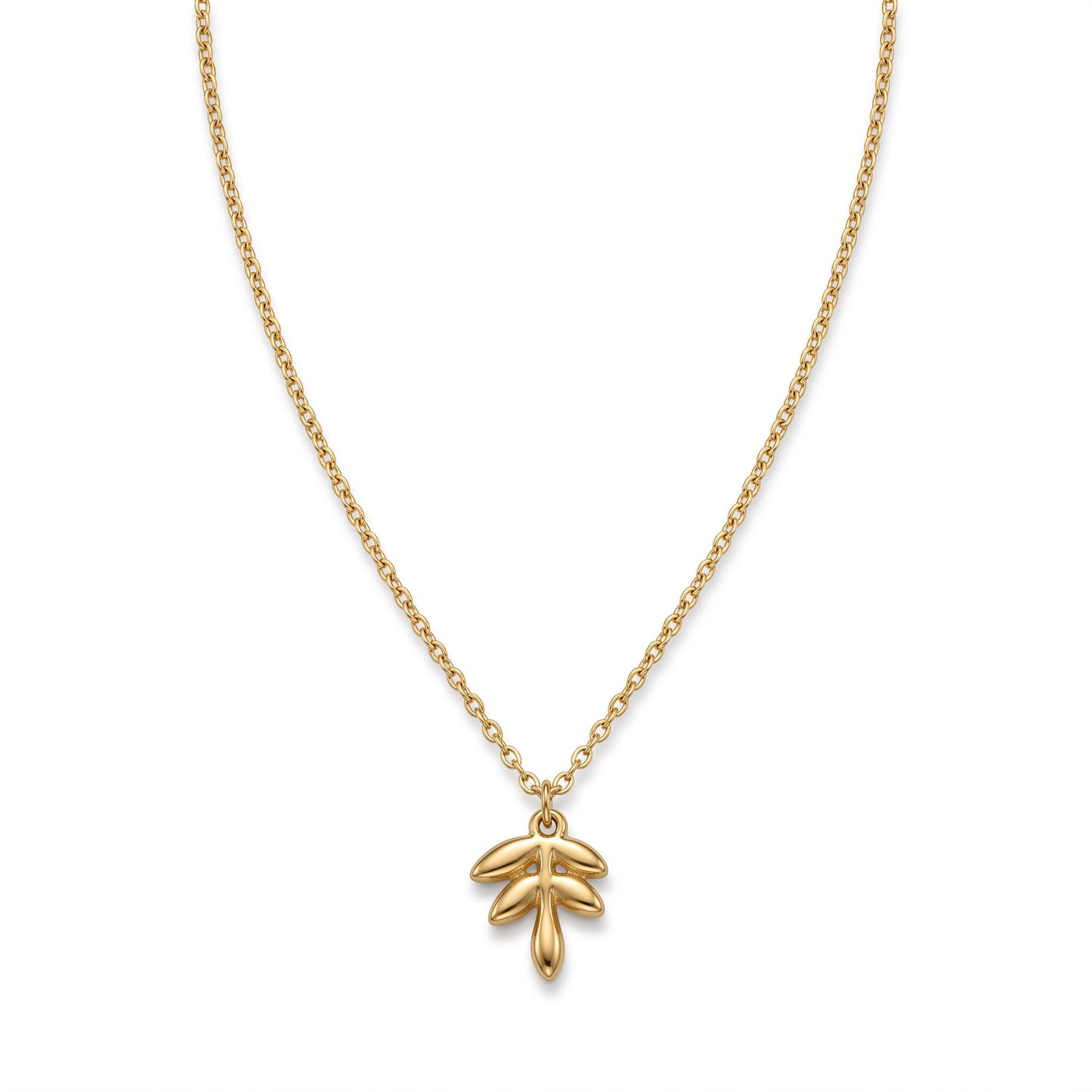 Sculpted Fern Necklace