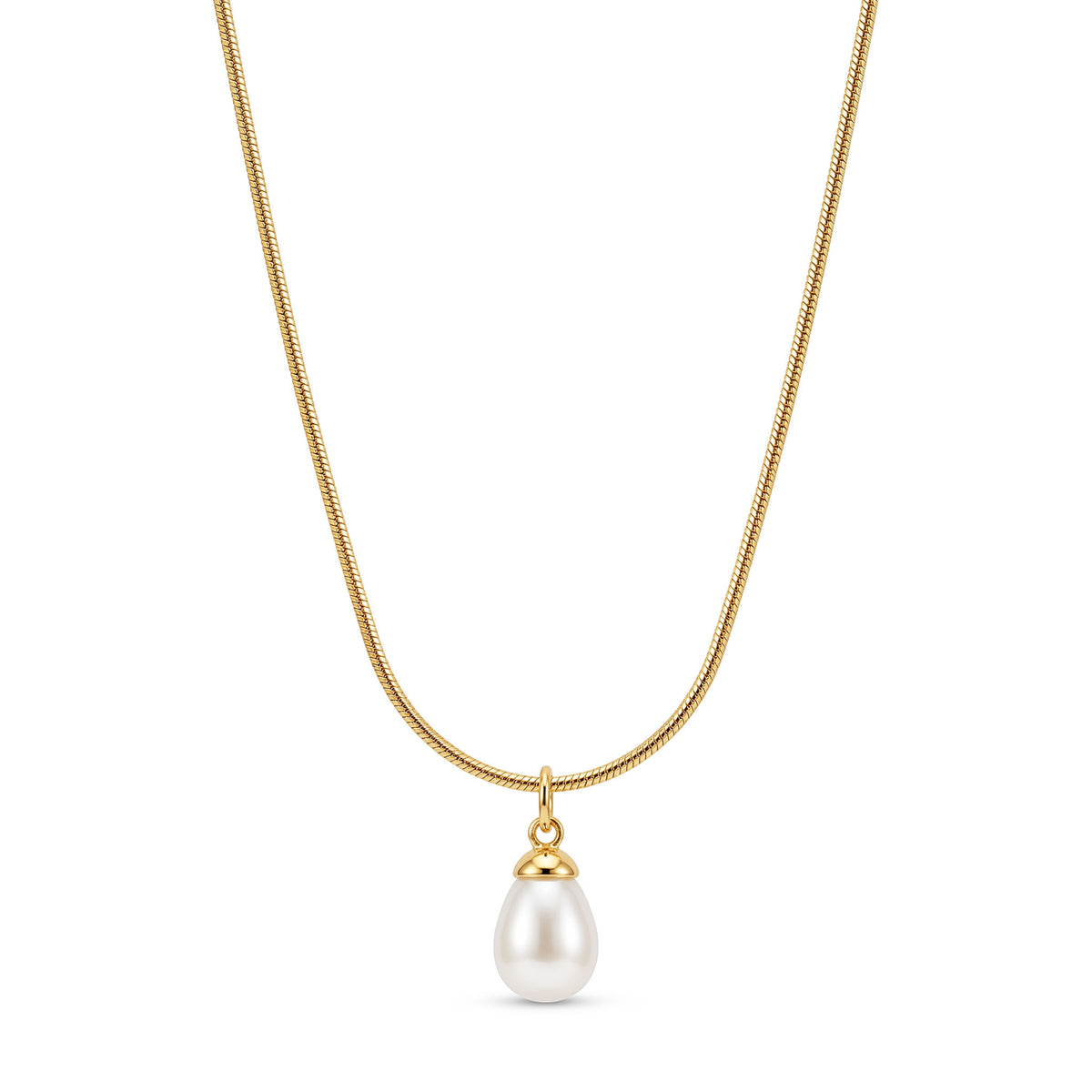 Classic Pearl Drop Necklace