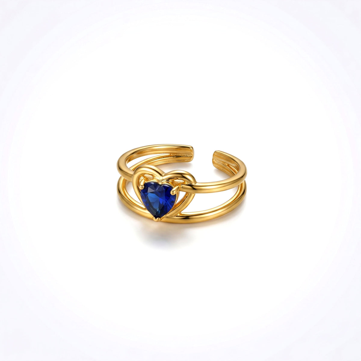Royal Heart Open Band Ring