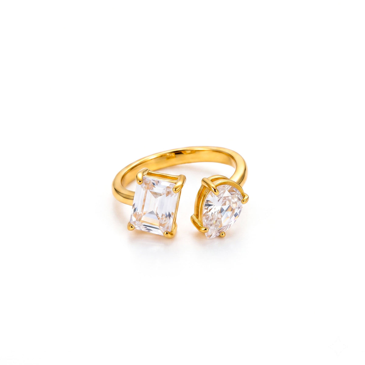Toi et Moi White Duo Ring