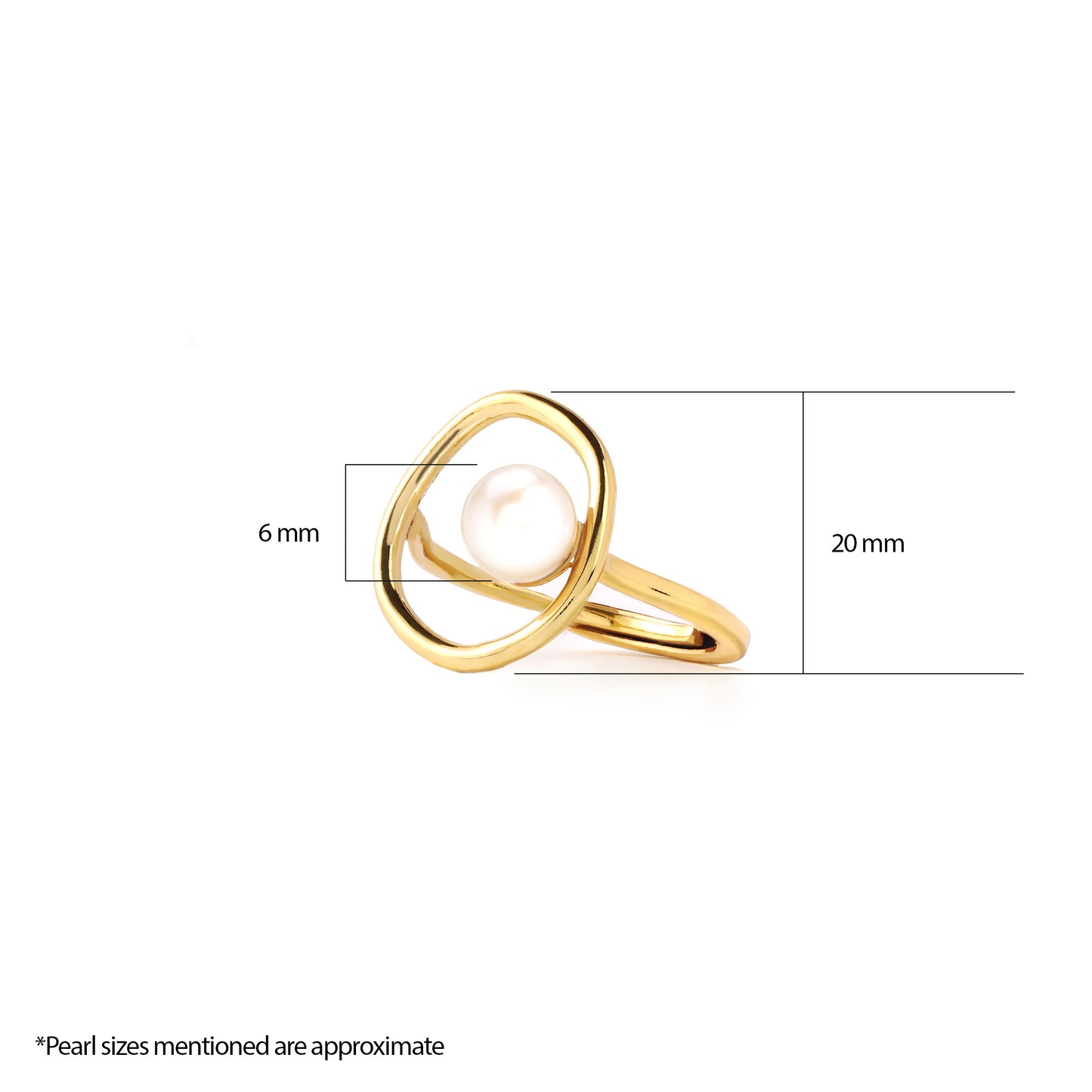 Moonlit Pearl Ring