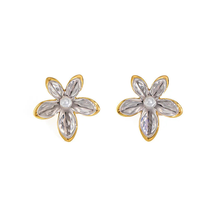 Golden Petal Earrings