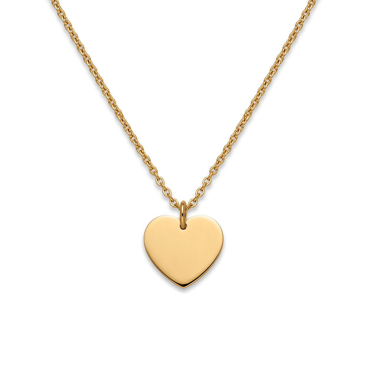 Personalised Gold Heart Necklace