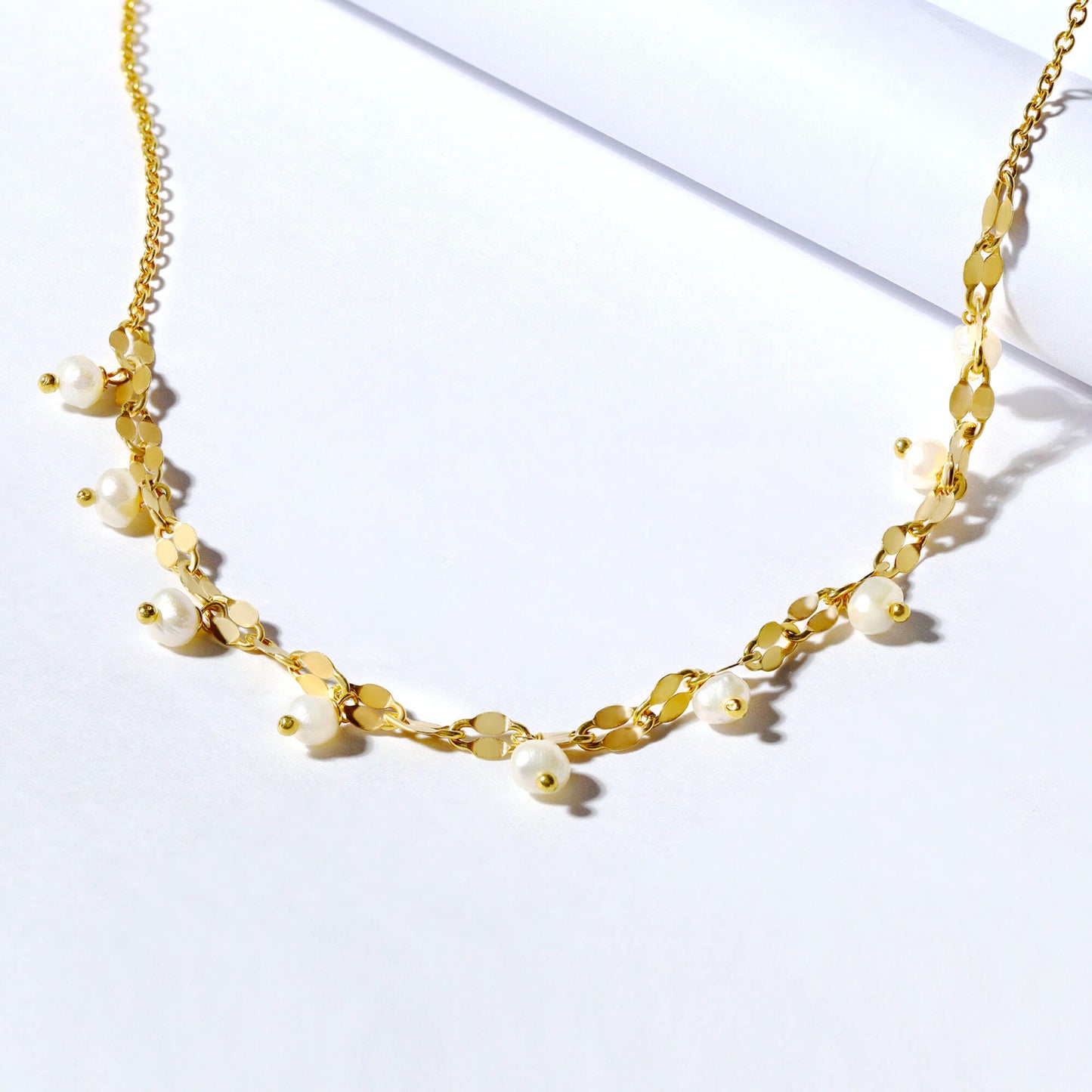 Glimmer Pearl Necklace