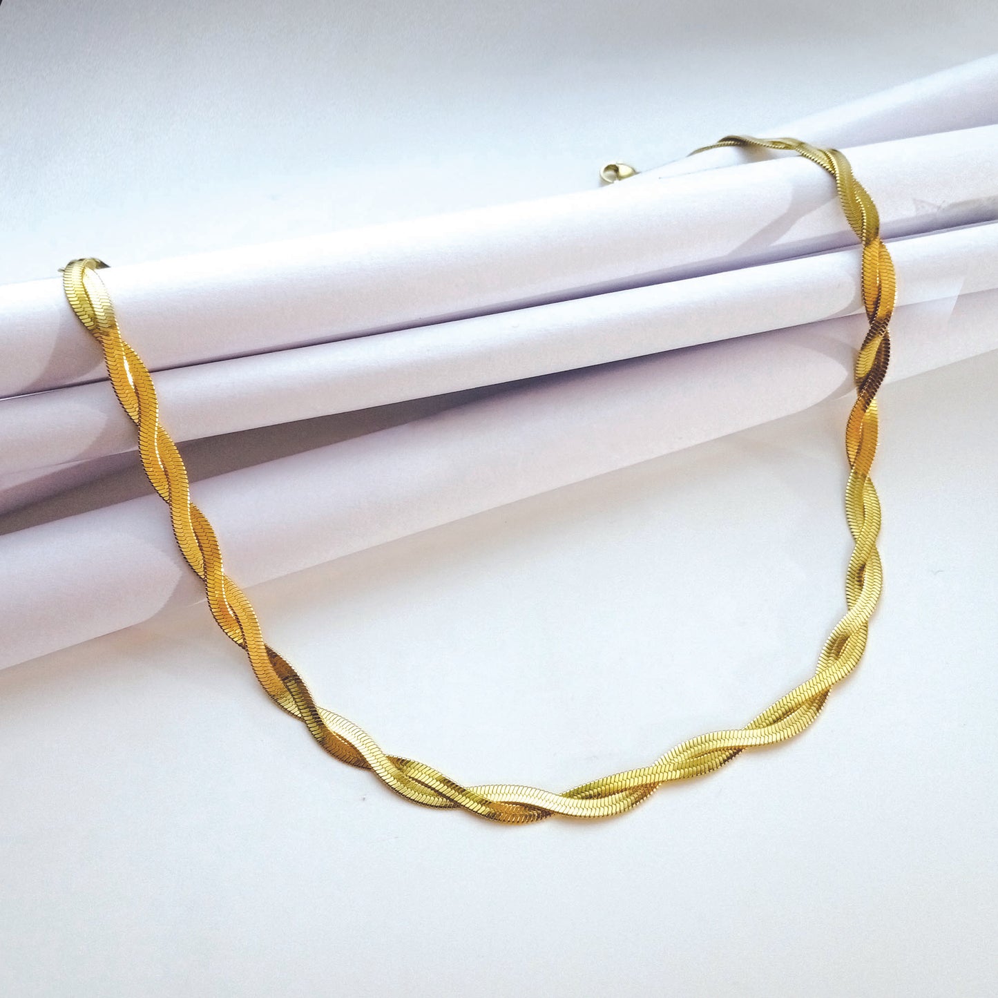 Braided Snake Chain Necklace