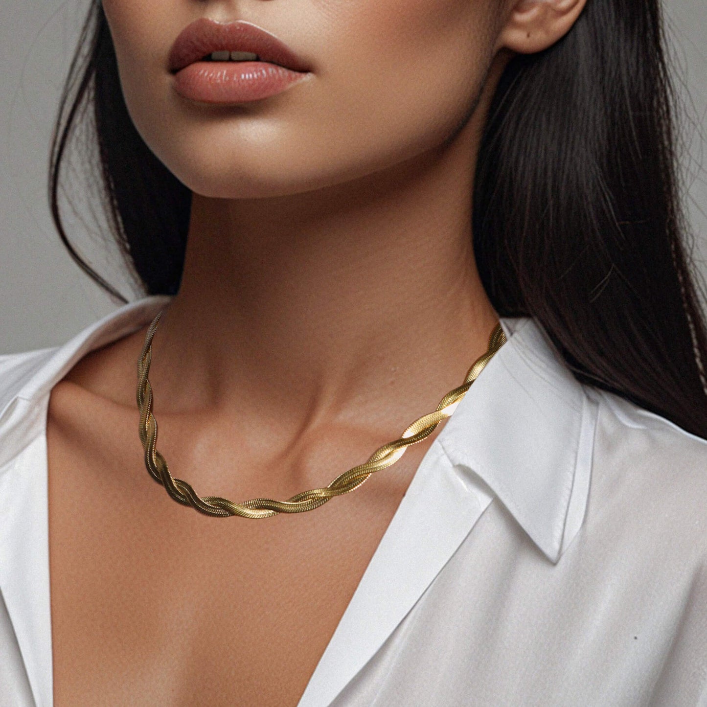 Braided Snake Chain Necklace