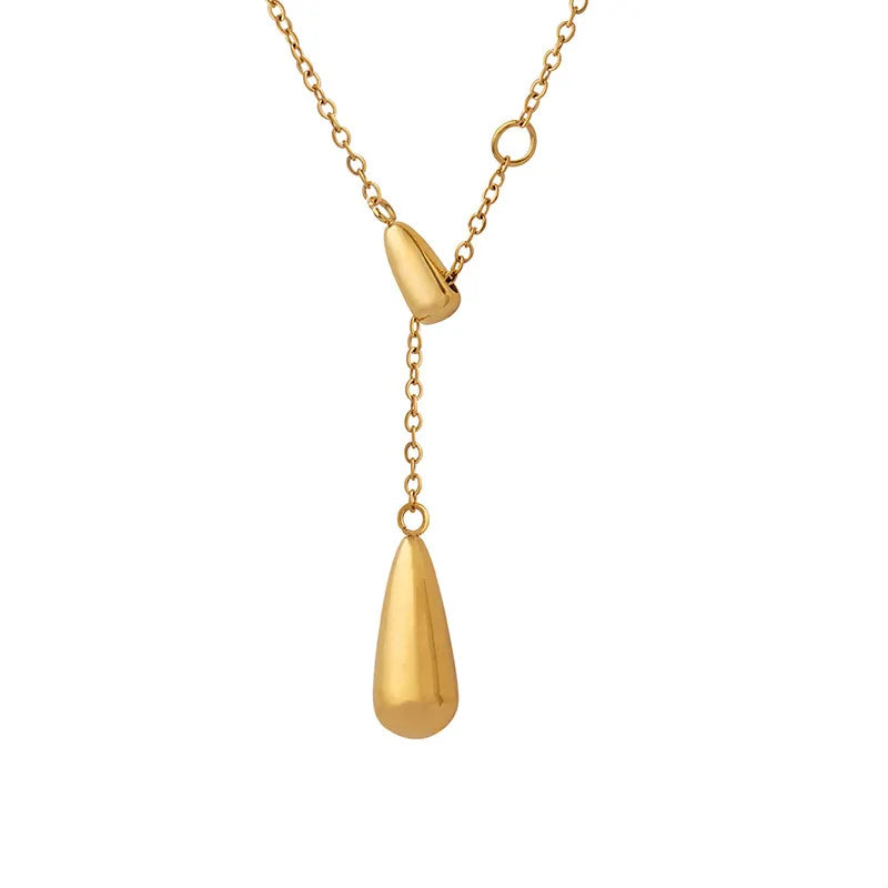 Minimalist Lariat Drop Necklace