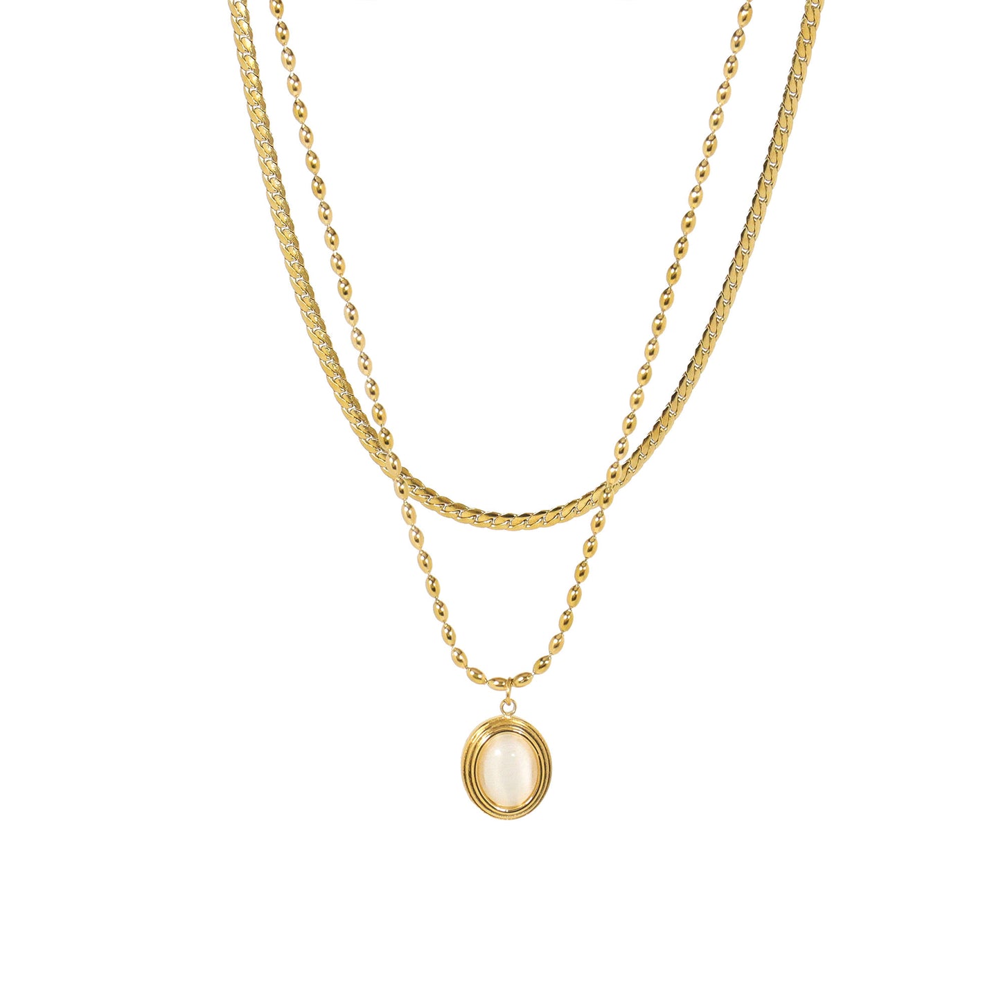 Pristine Double Layer Necklace