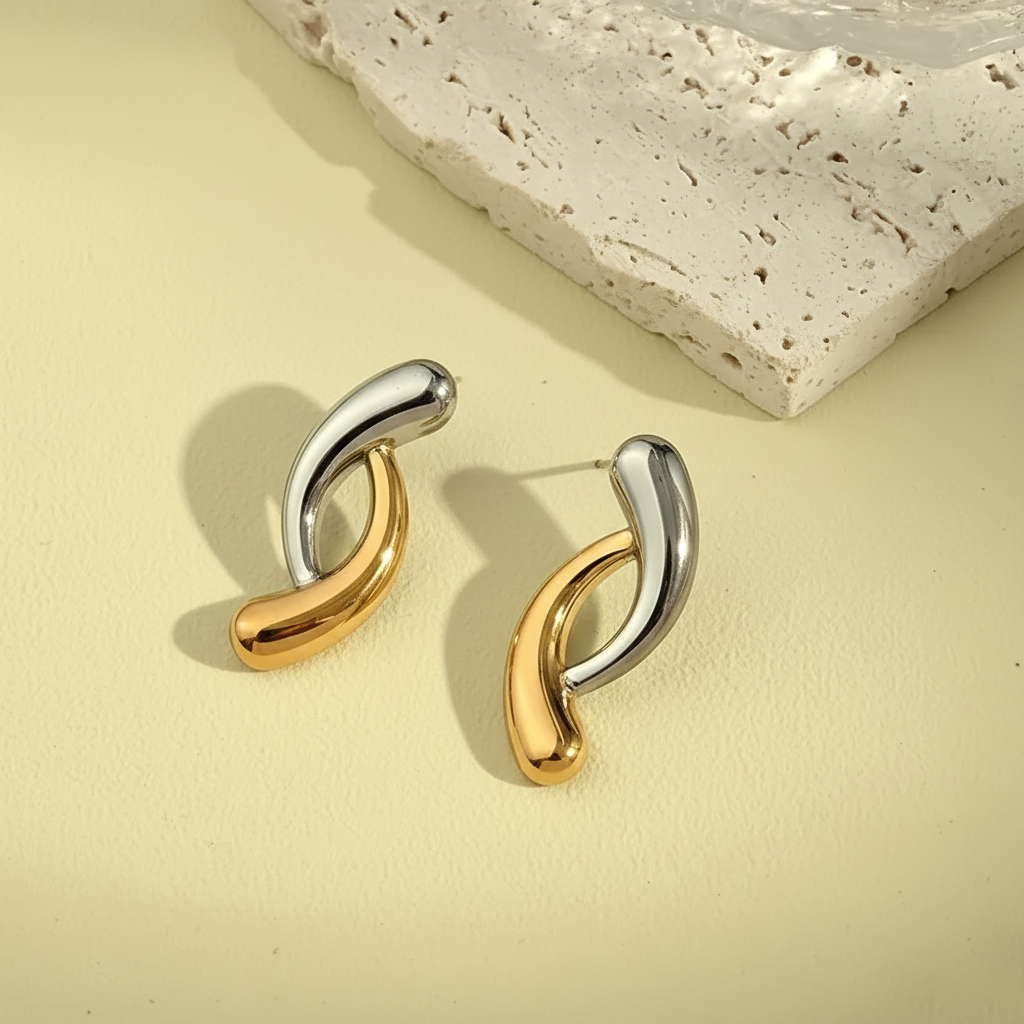 Liquid Gold Twist Earrings