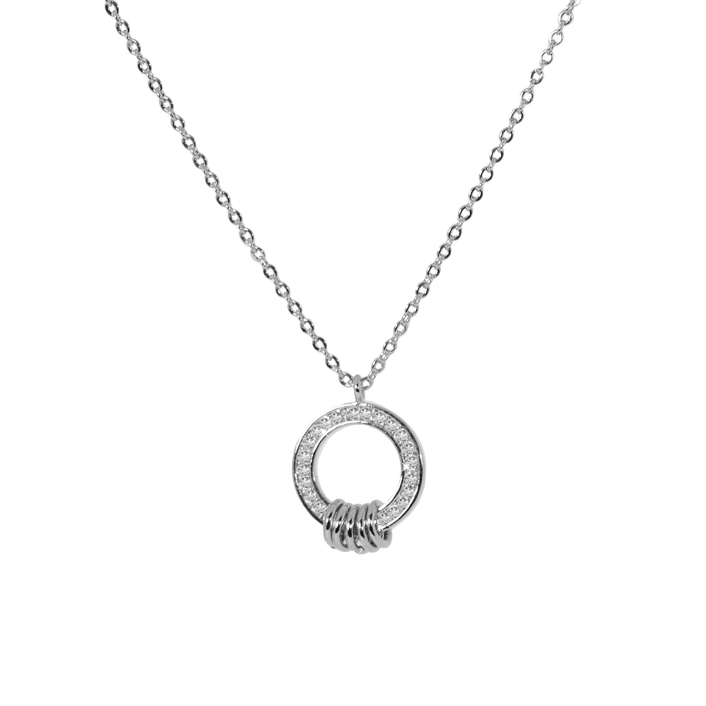 Sparkly Round Hollow Pendant