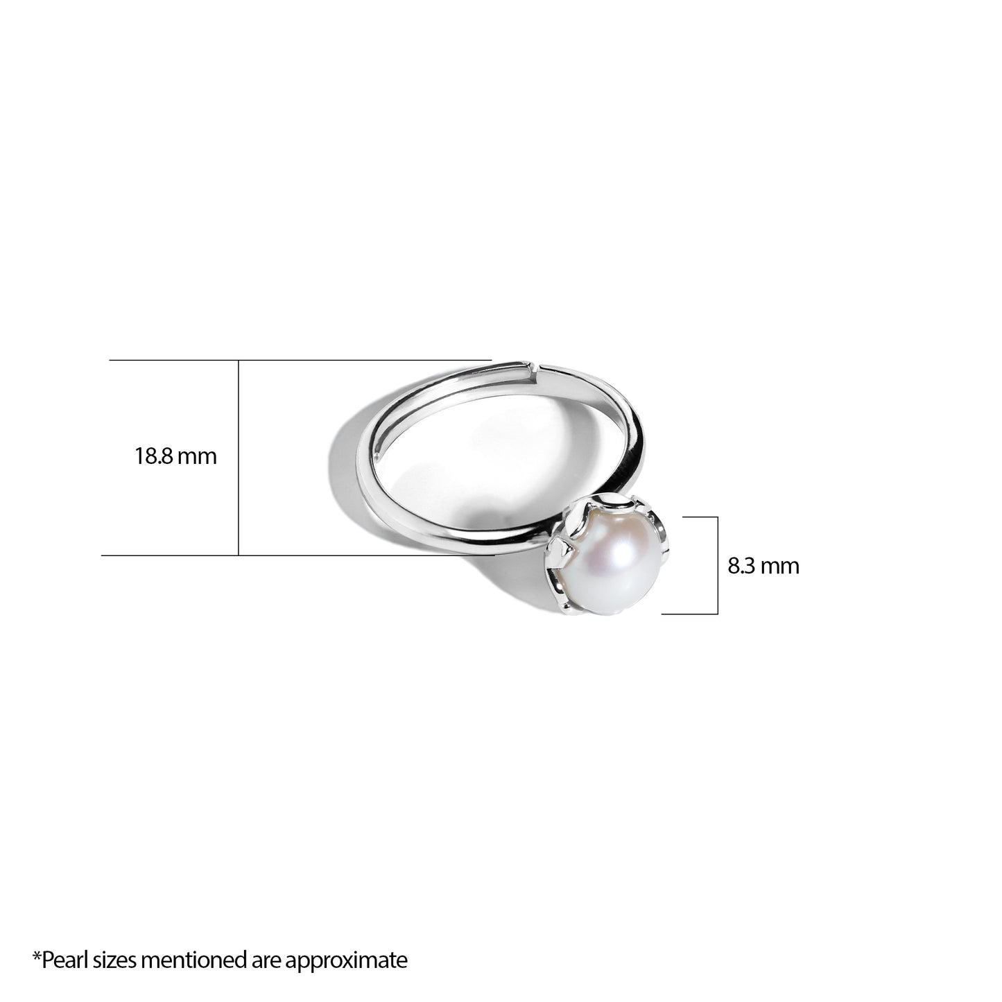 Leaflet Pearl Ring