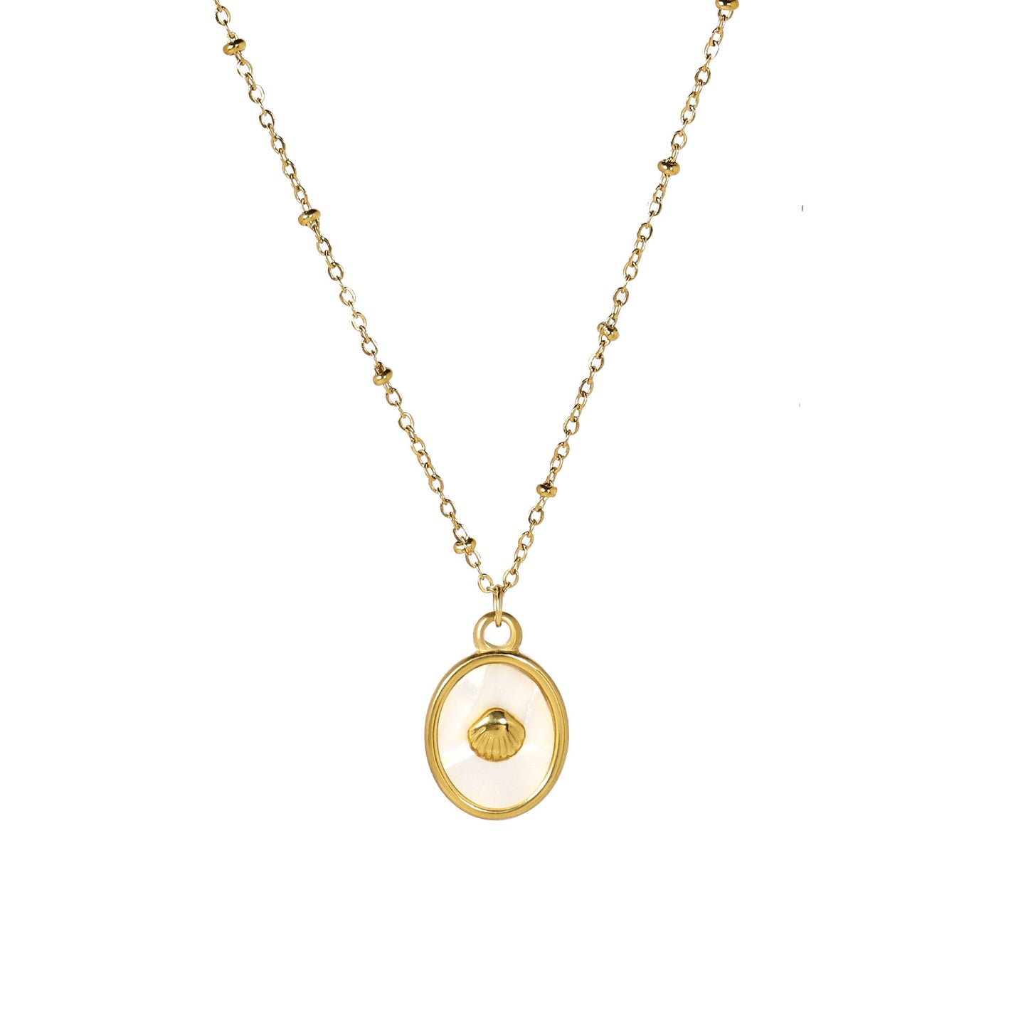 Gold Seashell Pendant