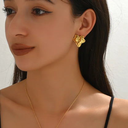 Golden Vine Statement Earrings