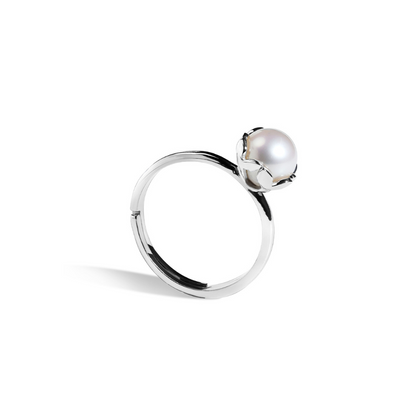 Leaflet Pearl Ring