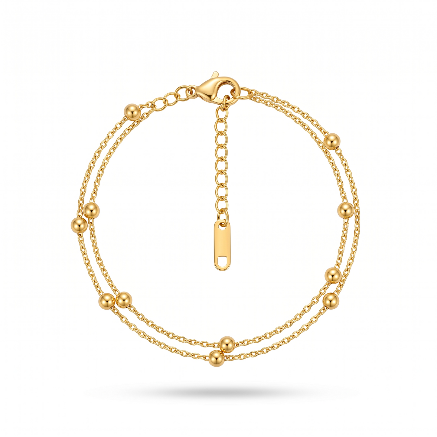 Dual Chain Gold Bracelet