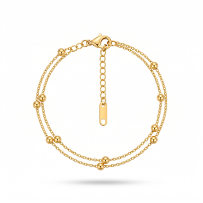 Dual Chain Gold Bracelet