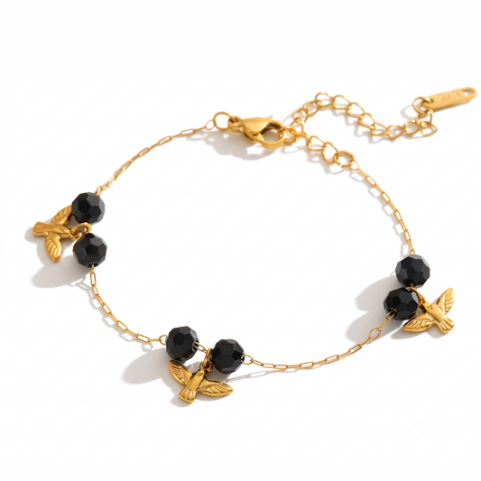 Sparrow Charm Bracelet