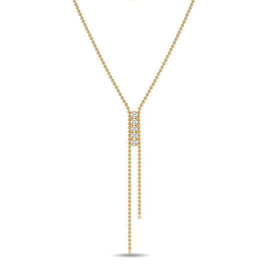 Triple Crystal Drop Necklace