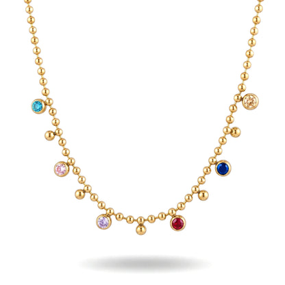 Multi Crystal Necklace