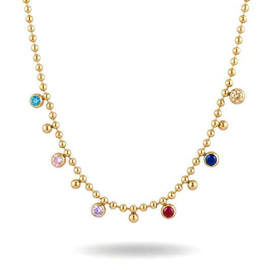 Multi Crystal Necklace