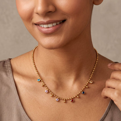 Multi Crystal Necklace