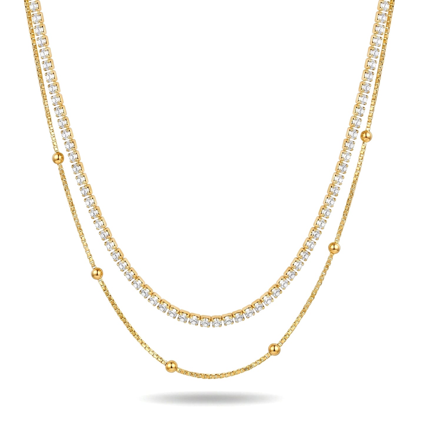 Classic Sparkle Layer Necklace