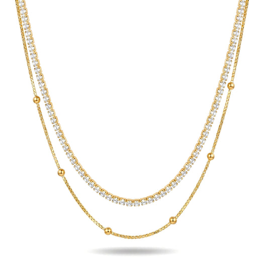 Classic Sparkle Layer Necklace