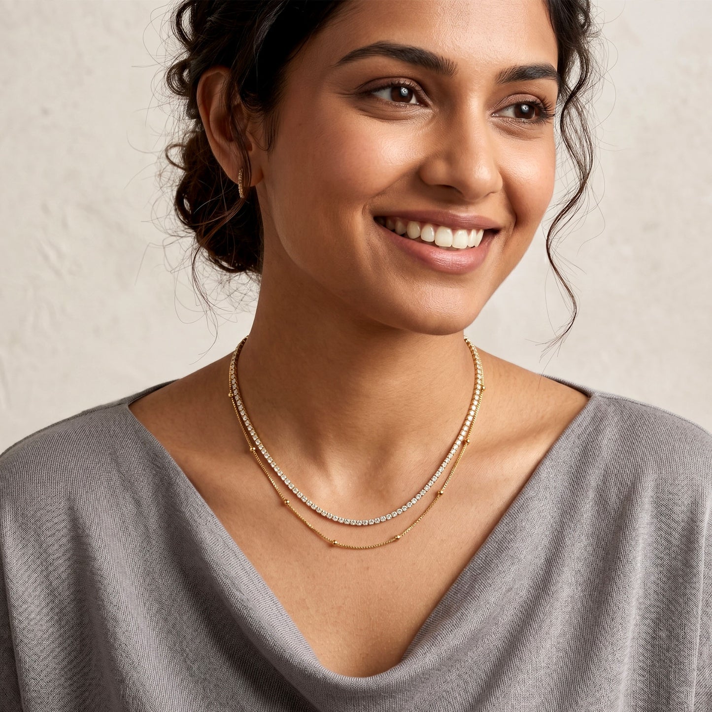 Classic Sparkle Layer Necklace