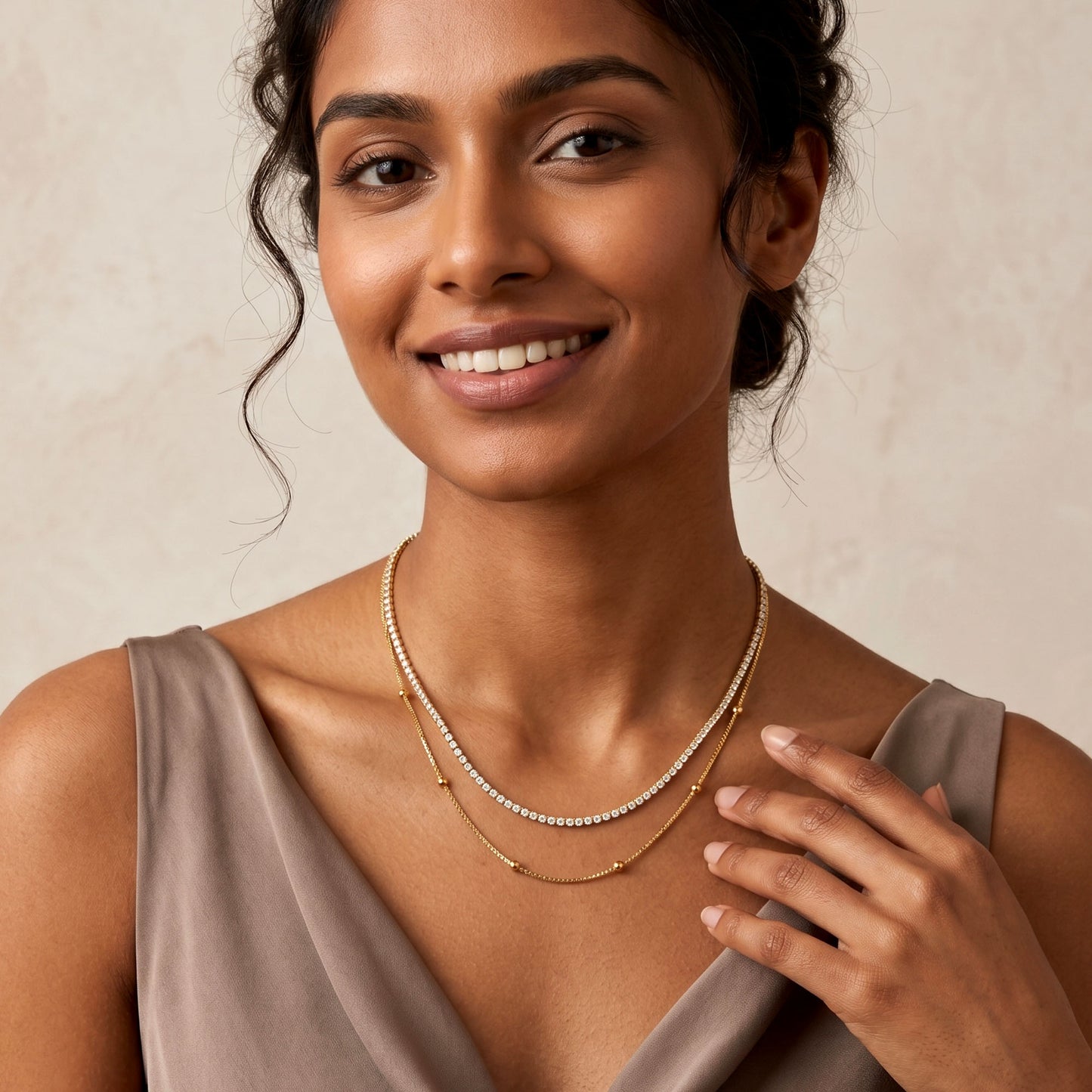 Classic Sparkle Layer Necklace