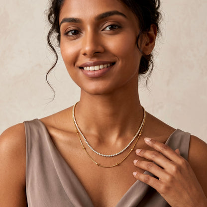 Classic Sparkle Layer Necklace