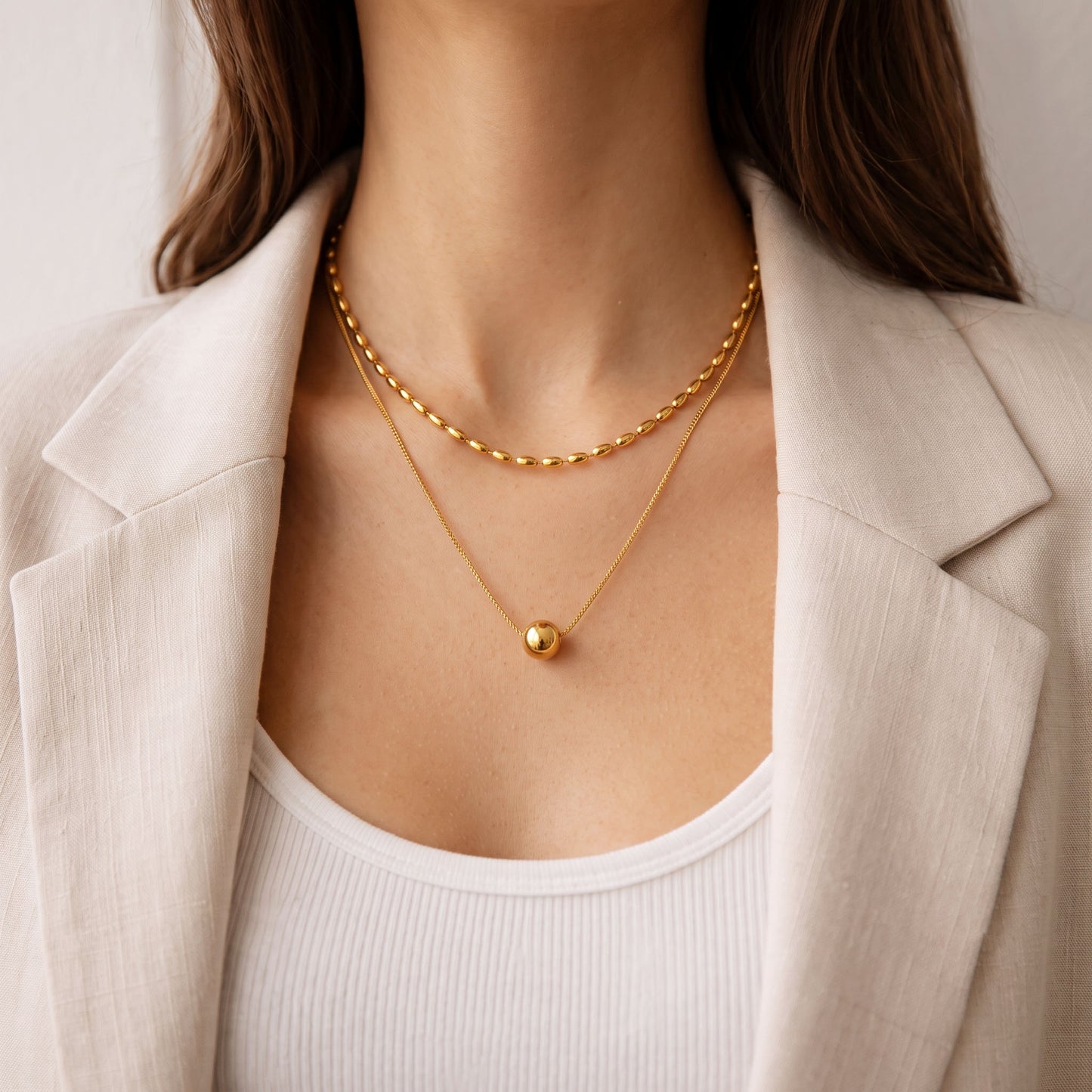 Orb Dual Chain Necklace