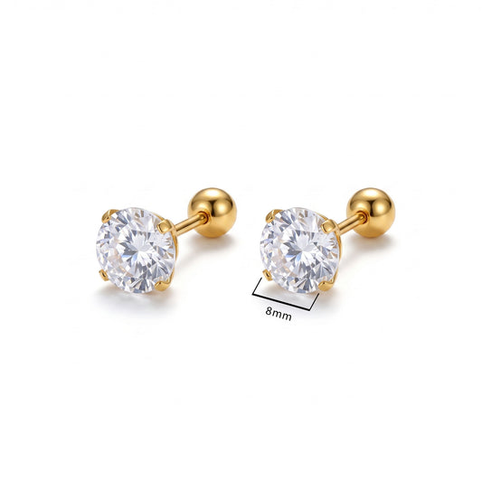 Lumi Stud Earrings- 8mm