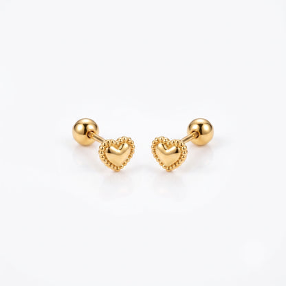 Mini Heart Studs