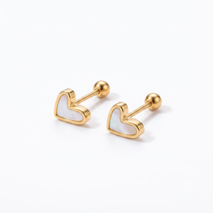 Mini Fluid Heart Studs