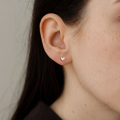Mini Fluid Heart Studs