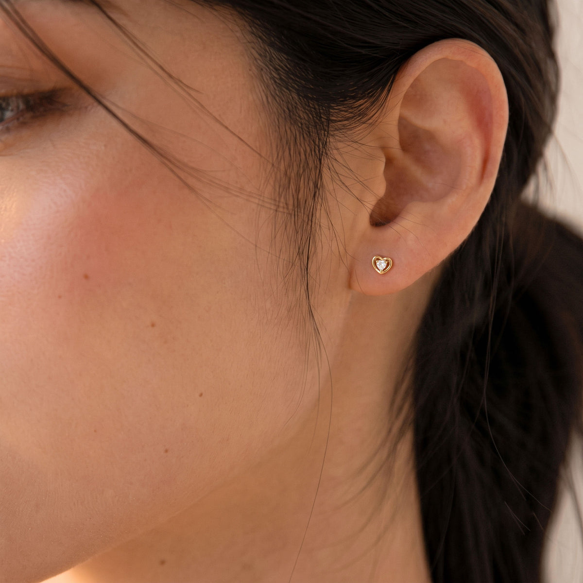 Mini Heart Glow Studs