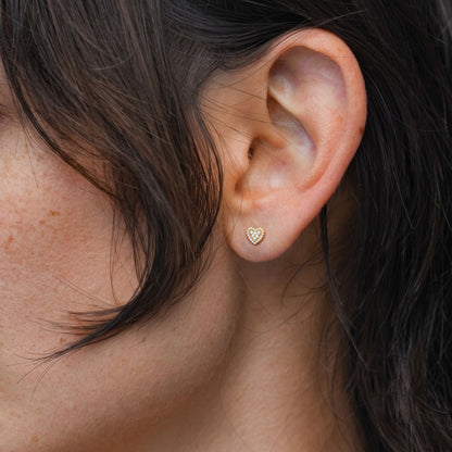 Mini Heart of Pearls Studs