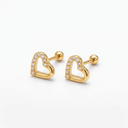 Forever Heart Studs