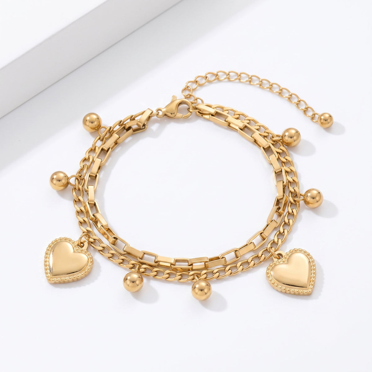 Heart Layered Bracelet