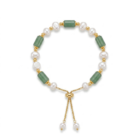 Jade Meadow Pearl Bracelet